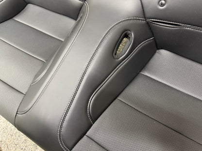 2018-2023 Ford Mustang GT Black Leather Coupe Rear Seats