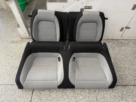 2024-2025 Ford Mustang GT Grey/Black Cloth Rear Seats Coupe
