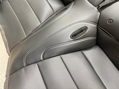 2018-2023 Ford Mustang GT Black Leather Coupe Rear Seat Covers