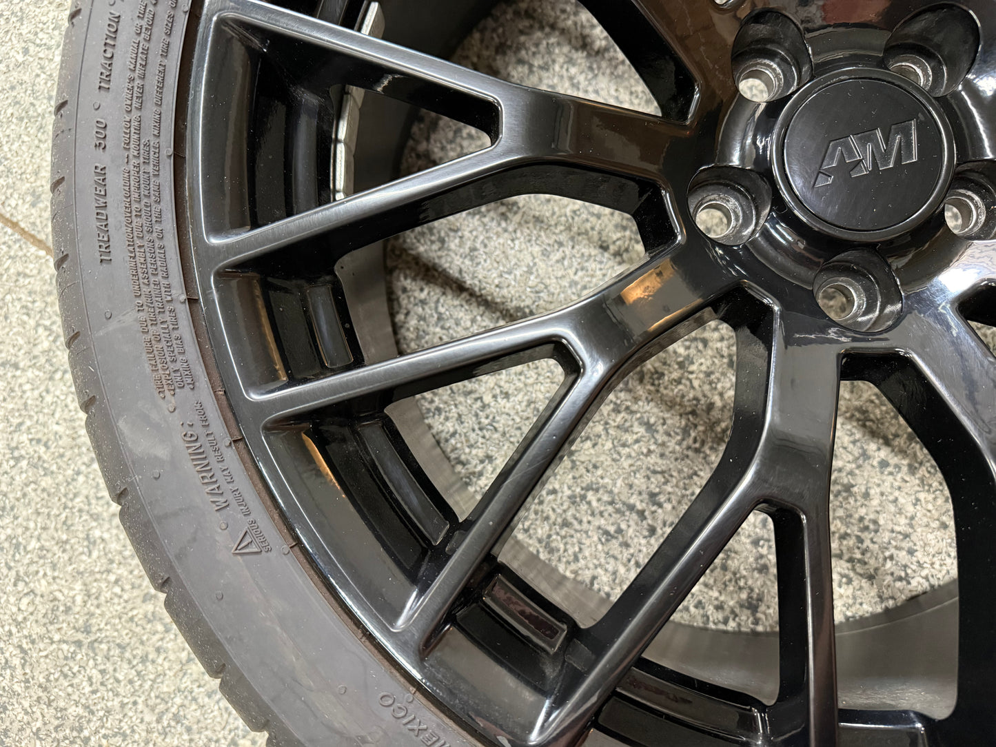 2015-2023 Ford Mustang GT 20x8.5" Wheel Rim PP1 265/35/20 Michelin AM Replica