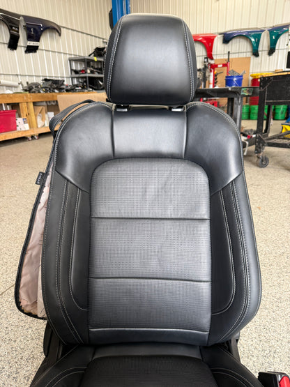 2024-2026 Ford Mustang GT Black Leather Coupe Front & Rear Seats