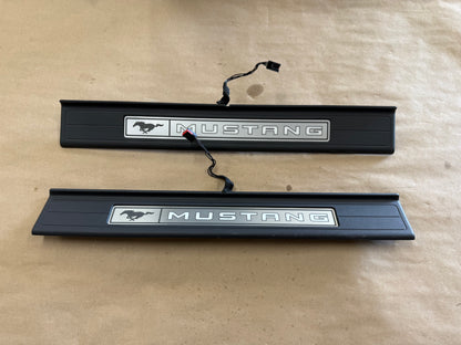 2024-2026 Ford Mustang "My Color" Sill/Scuff Plates Interior Trim Black
