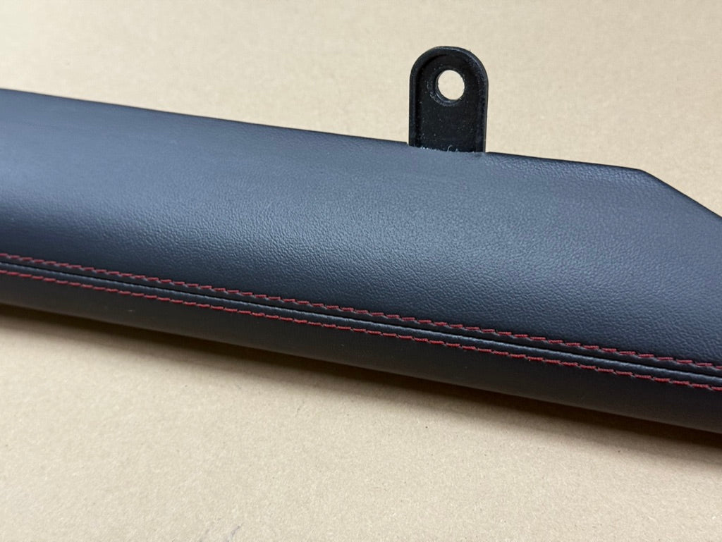 2024-2026 Ford Mustang S650 Dash Trim Leather Pieces RH LH "Red Stitching"