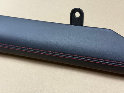 2024-2026 Ford Mustang S650 Dash Trim Leather Pieces RH LH "Red Stitching"