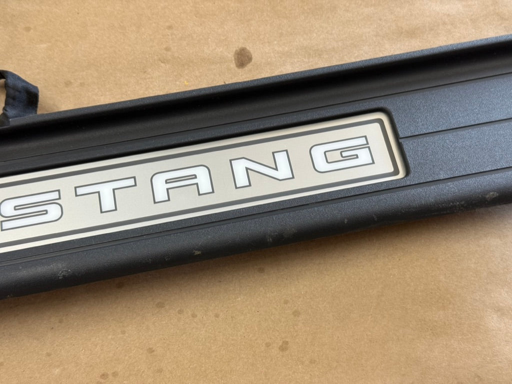 2024-2026 Ford Mustang "My Color" Sill/Scuff Plates Interior Trim Black