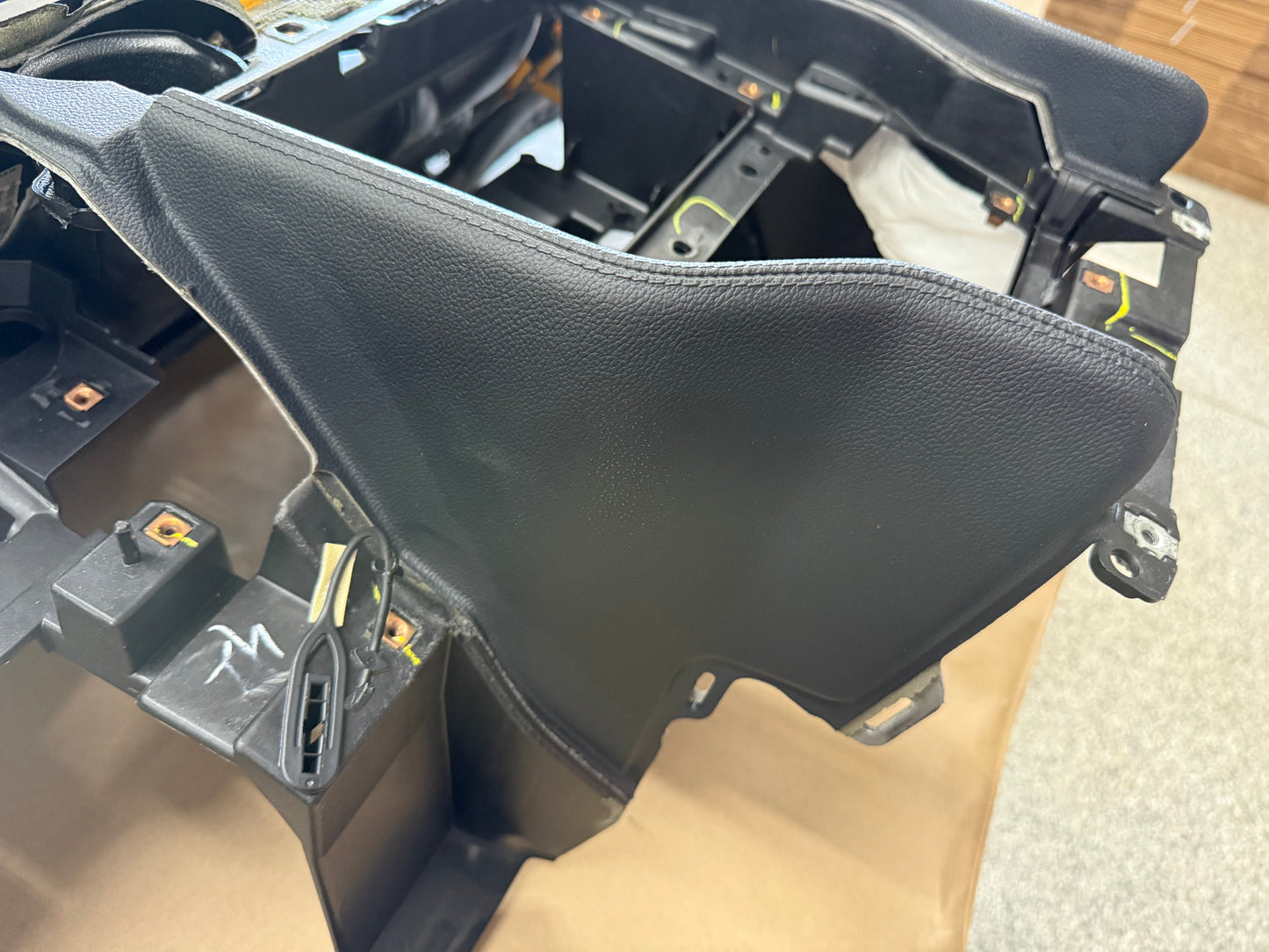 2018-2023 Ford Mustang GT 5.0 Leather Dash Pad Frame "Red Stitch"