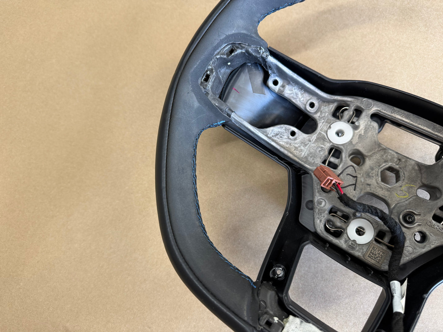 2024-2026 Ford Mustang Dark Horse Suede Leather Steering Wheel "Manual"