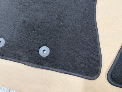 2024-2026 Ford Mustang Front Floor Mats Carpet "Black Stitch"