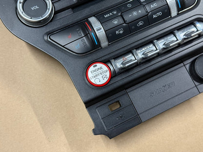 2015-2017 Ford Mustang GT Face Plate Premium Radio 8 inch Trim Piece