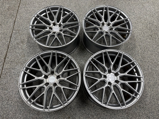 2015-2023 Ford Mustang F1R F103 Brushed Silver Wheels Set of 4 20x10"