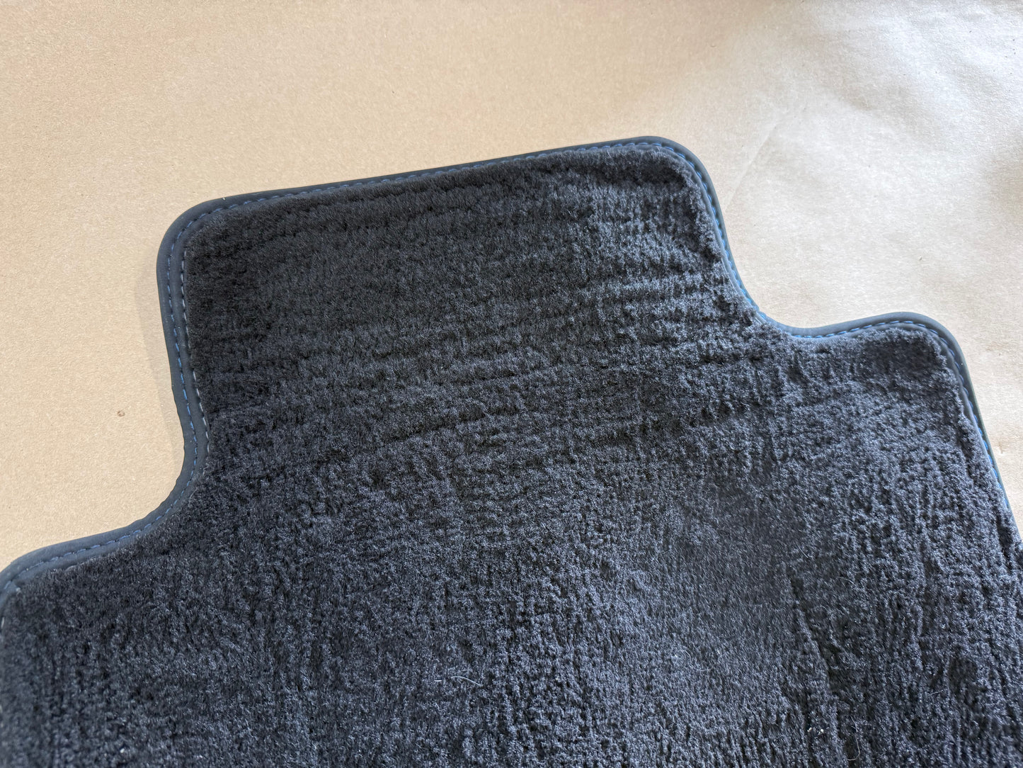 2024-2026 Ford Mustang GT/CS Front Floor Mats Carpet "Blue Stitch"