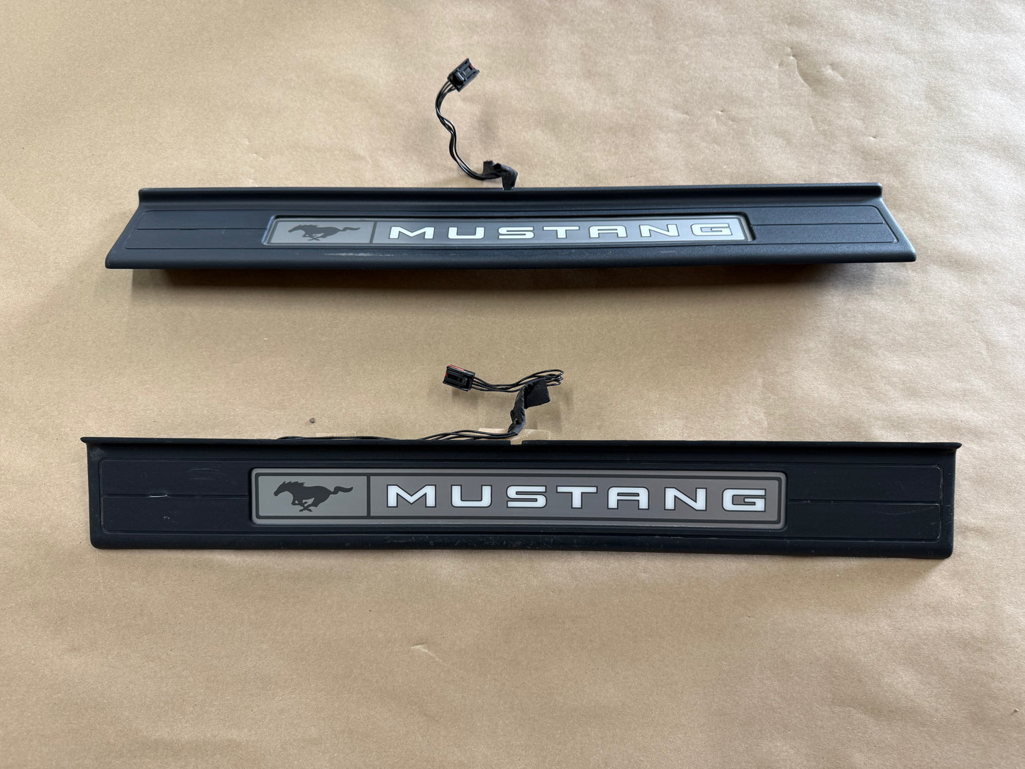 2024-2026 Ford Mustang "My Color" Sill/Scuff Plates Interior Trim Black