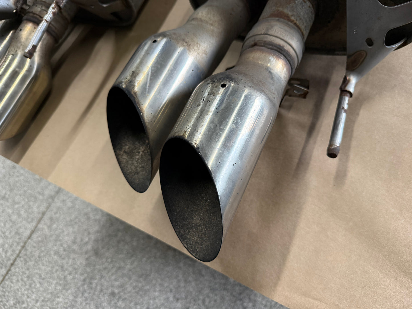 2018-2023 Ford Mustang GT Active Exhaust Quad Tip Mufflers