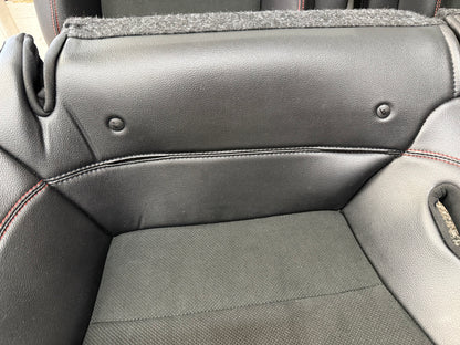 2018-2023 Ford Mustang GT/CS Black Leather/Suede Coupe Rear Seats