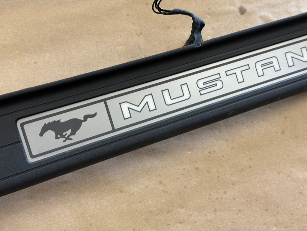 2024-2026 Ford Mustang "My Color" Sill/Scuff Plates Interior Trim Black