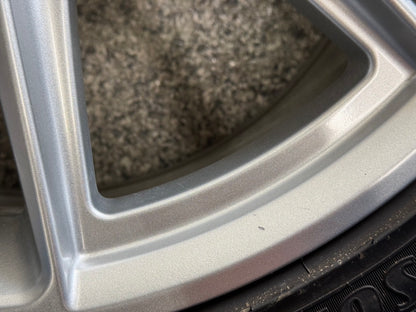 2015-2023 Ford Mustang GT Silver Wheel Rim 19"x8.5" Goodyear Assurance 255/40/19