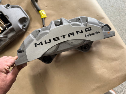 2024-2026 Ford Mustang GT Front 4 Piston BREMBO Brake Calipers Rotors 15k mi