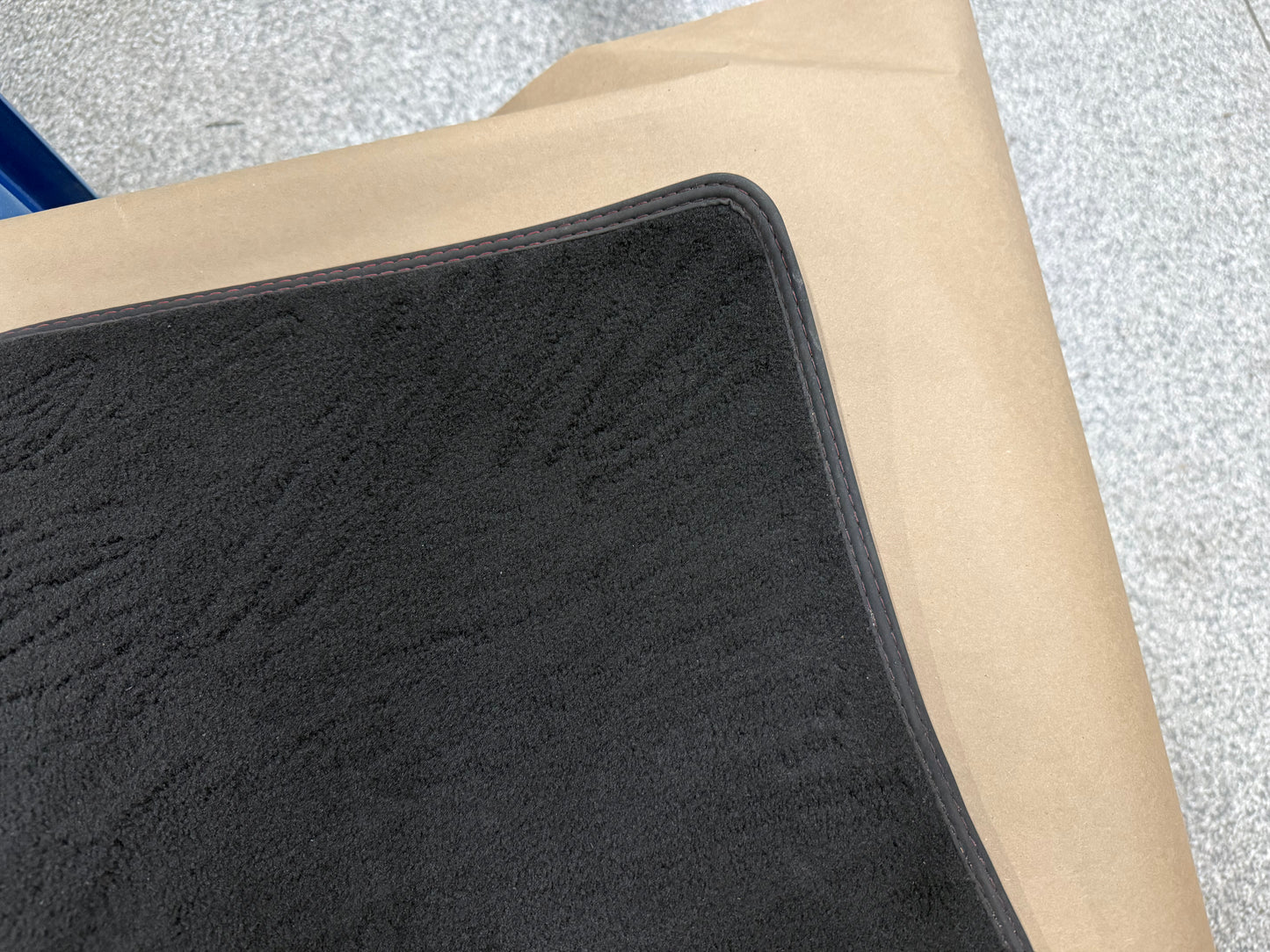 2024-2026 Ford Mustang GT Front Floor Mats Carpet "Red Stitch"