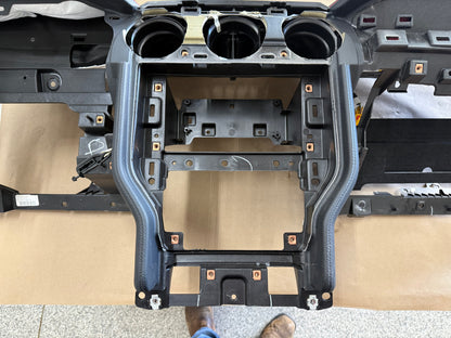 2018-2023 Ford Mustang GT 5.0 Leather Dash Pad Frame "Red Stitch"