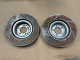 2015-2023 Ford Mustang GT 5.0 Front Slotted Drilled Rotors 15 inch