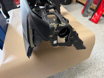 2015-2017 Ford Mustang GT 5.0 Leather Dash Pad Frame "Red Stitch"