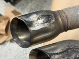2012-2015 Chevrolet Camaro SS Quad Tip Mufflers RH LH Pair Used