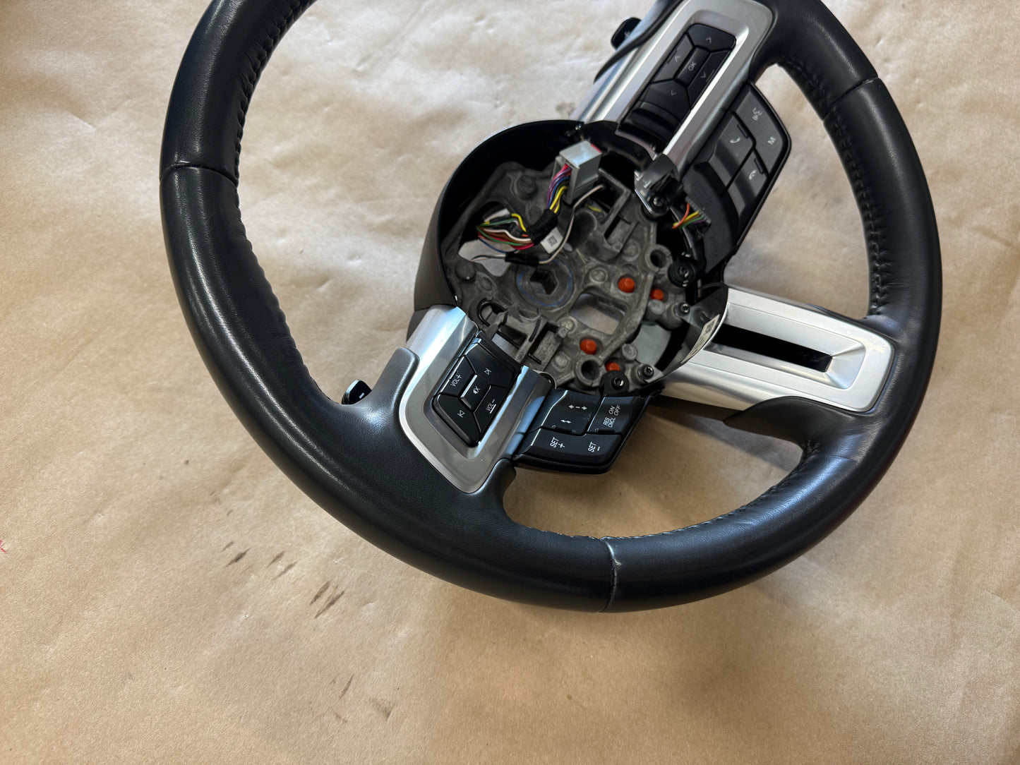 2018-2023 Ford Mustang Leather Steering Wheel Automatic Paddle Shifters