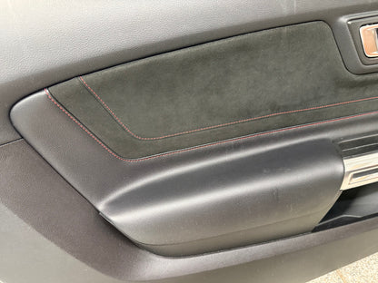 2018-2023 Ford Mustang LH RH California Special Door Panels Pair Red Stitch