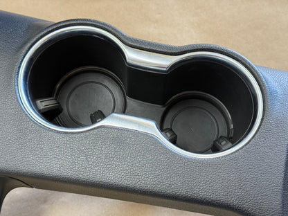 2018-2023 Mustang GT Center Console Top Interior Trim Pieces Leather Red Stitch