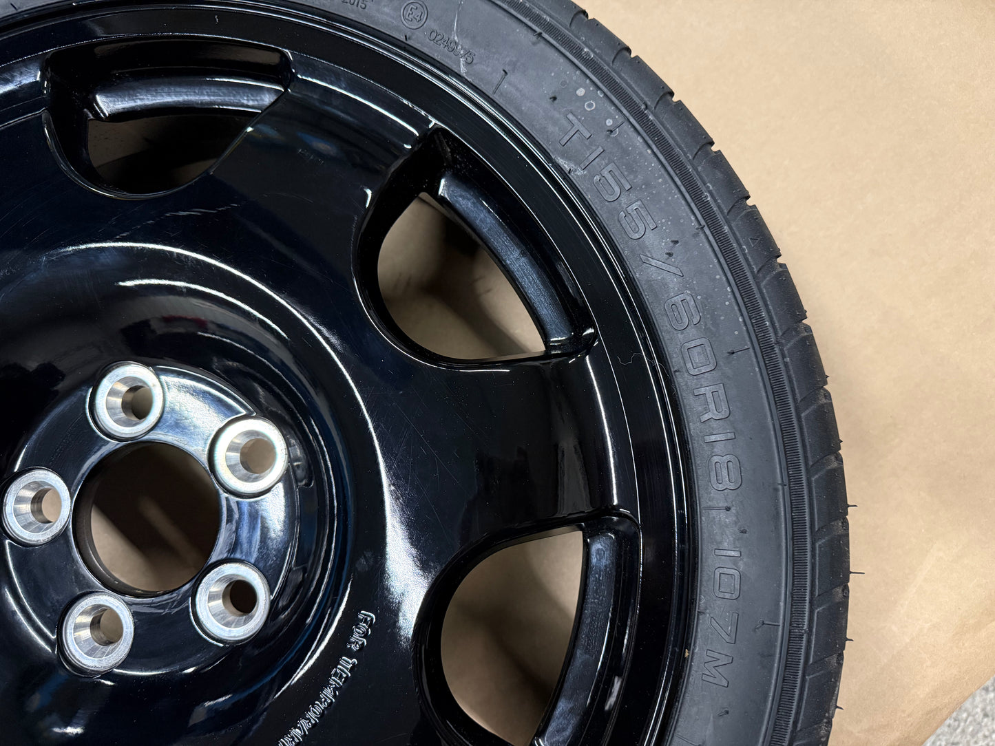 2015-2023 Ford Mustang GT Spare Tire 155/60/18 "Black"