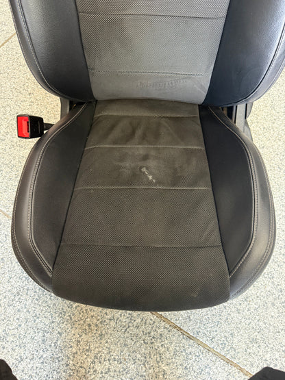 2018-2023 Ford Mustang GT Leather/Suede Set of Seats Black Heated/Cooled