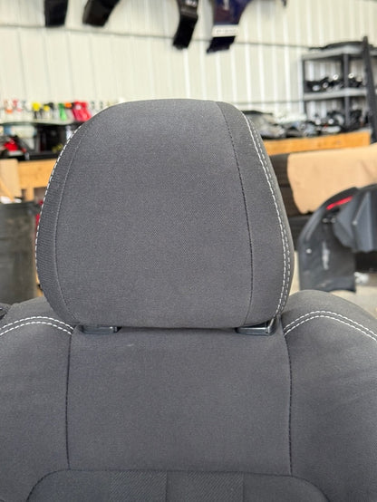 2018-2023 Ford Mustang GT Black Cloth Seats Coupe Front Rear Power Seats