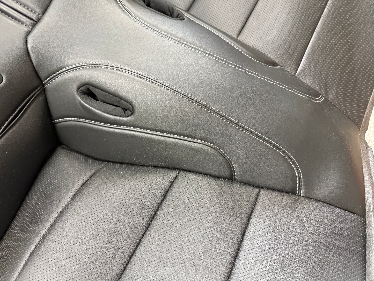 2018-2023 Ford Mustang GT Black Leather Coupe Rear Seat Covers