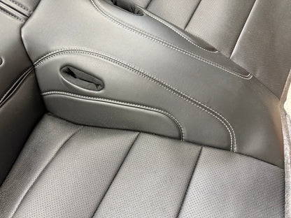 2018-2023 Ford Mustang GT Black Leather Coupe Rear Seat Covers