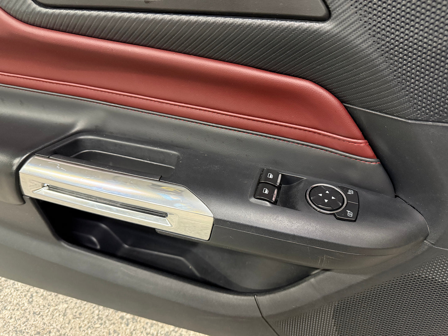 2024-2026 Mustang GT EcoBoost LH RH Premium Leather Insert Door Panels Pair