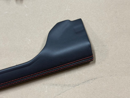 2024-2026 Ford Mustang S650 Dash Trim Leather Pieces RH LH "Red Stitching"