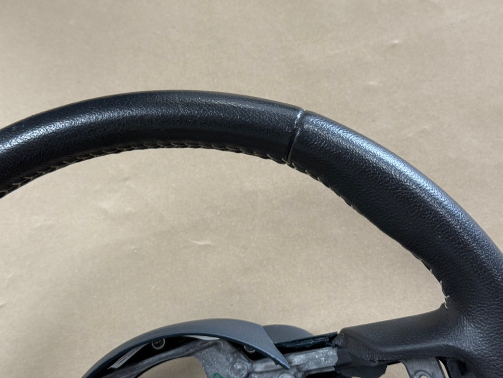 2015 Ford Mustang 50th Anniversary Bare Leather Steering Wheel Black "Auto"