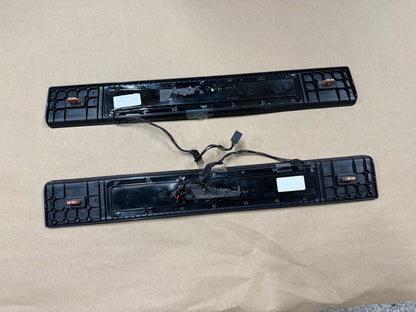 2015-2023 Ford Mustang "My Color" Scuff Plates Interior Trim Black