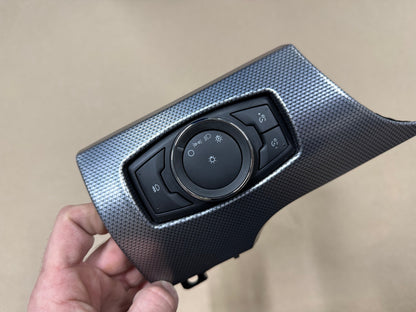 2015-2023 Ford Mustang GT Headlight Switch Knob & Dash Trim Bezel