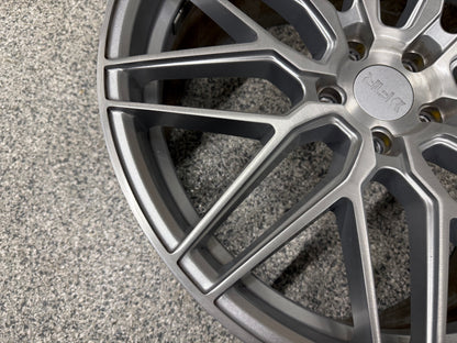 2015-2023 Ford Mustang F1R F103 Brushed Silver Wheels Set of 4 20x10"