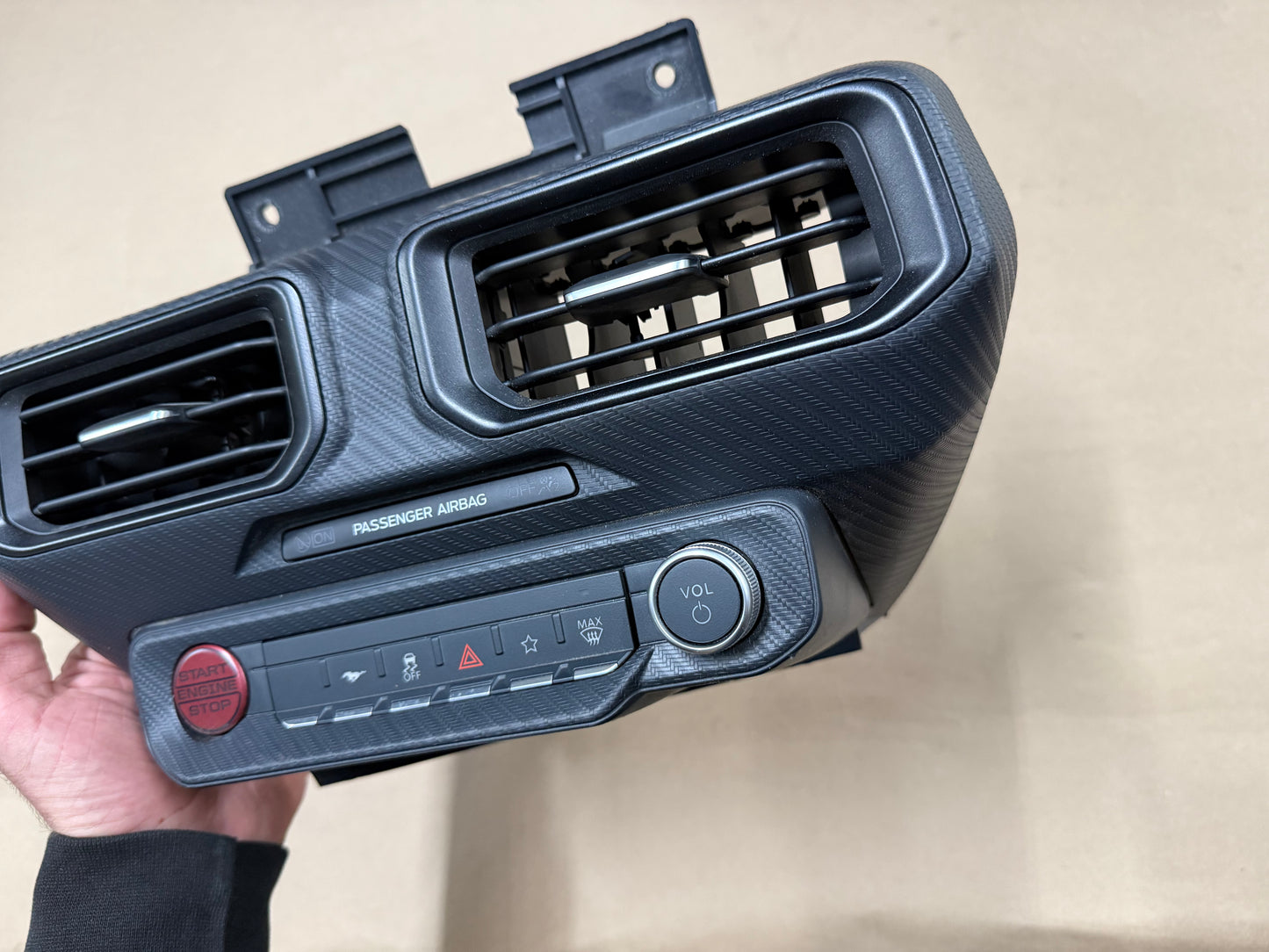 2024-2025 Ford Mustang S650 Center Dash Trim Air Vents Push Start Bezel Panel