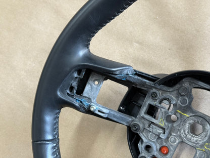 2018-2023 Ford Mustang Bare Leather Steering Wheel Black "Auto"