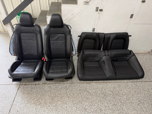 2018-2023 Ford Mustang GT Black Leather Coupe Front Rear Power Seats Heat Cooled