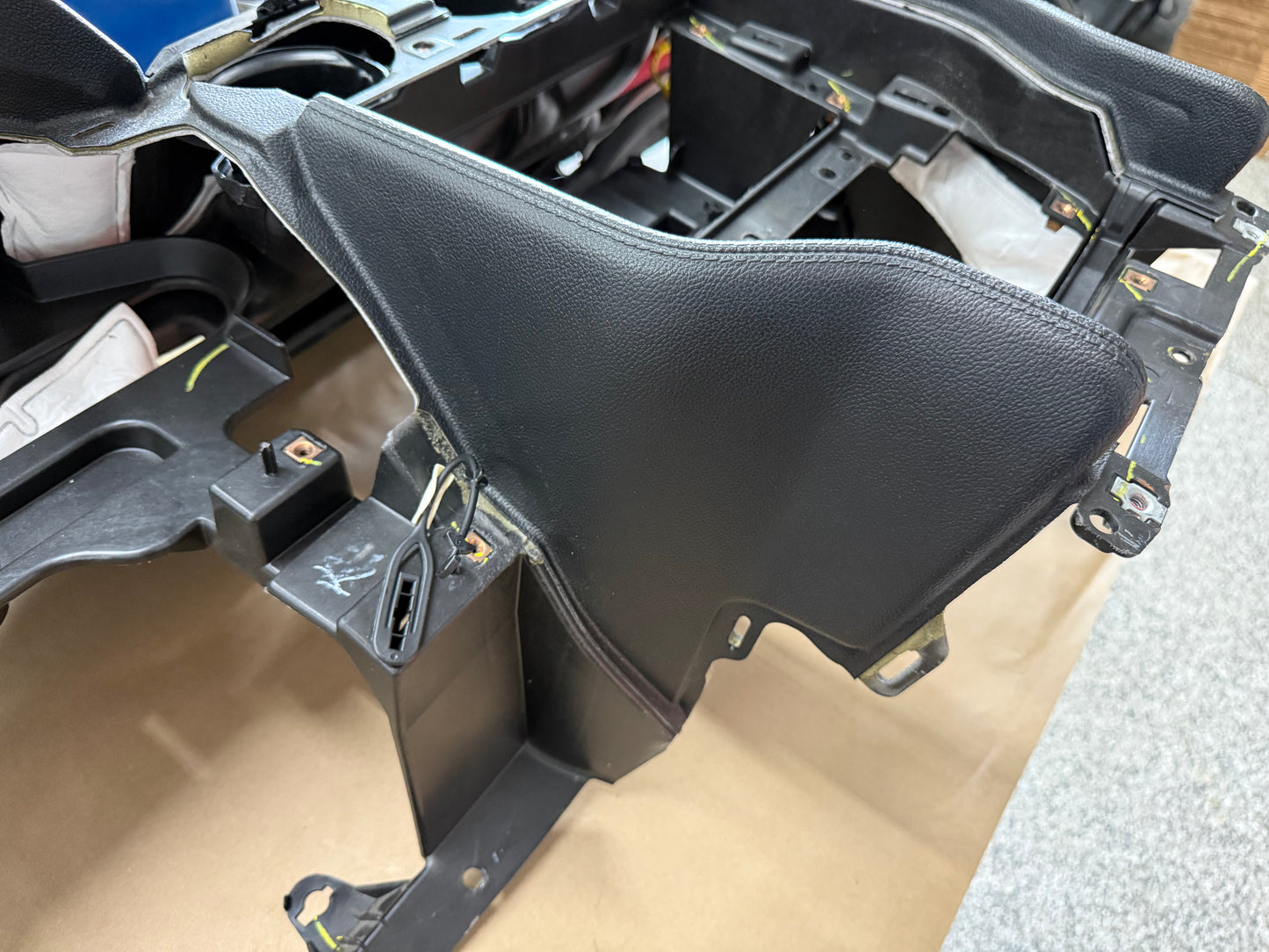 2015-2017 Ford Mustang GT 5.0 Leather Dash Pad Frame "Red Stitch"