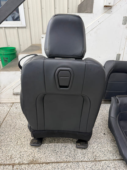 2024-2026 Ford Mustang GT Black Leather Front Rear Seats Heated/Cooled