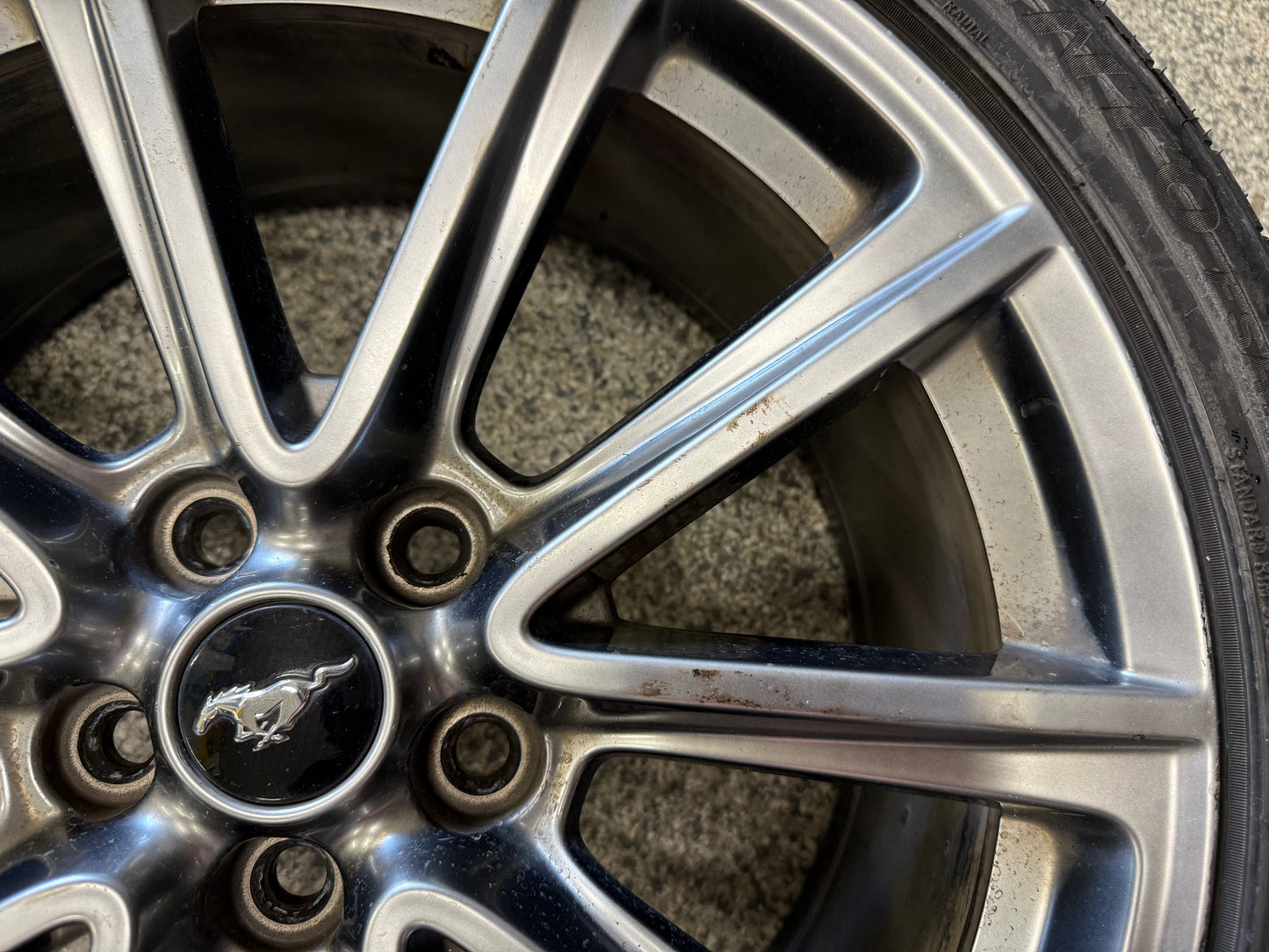 2015-2023 Ford Mustang GT Wheel Rim 19"x8.5" Fortune Viento 255/40/19