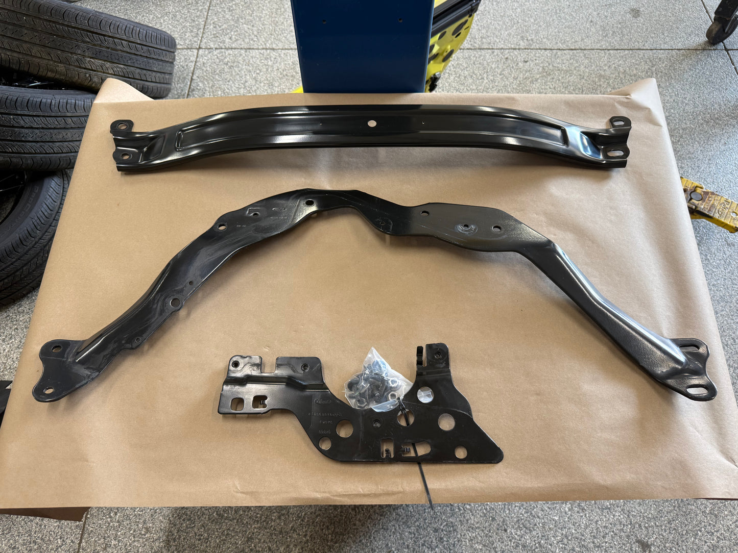 2024-2026 Ford Mustang Strut Tower and Firewall Brace Bar