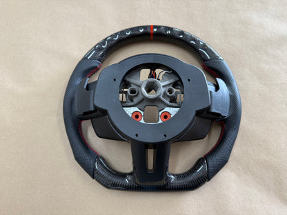 2018-2023 Ford Mustang GT Leather/Carbon Fiber Steering Wheel "Automatic"