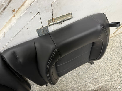 2018-2023 Ford Mustang GT Black Leather Coupe Rear Seats