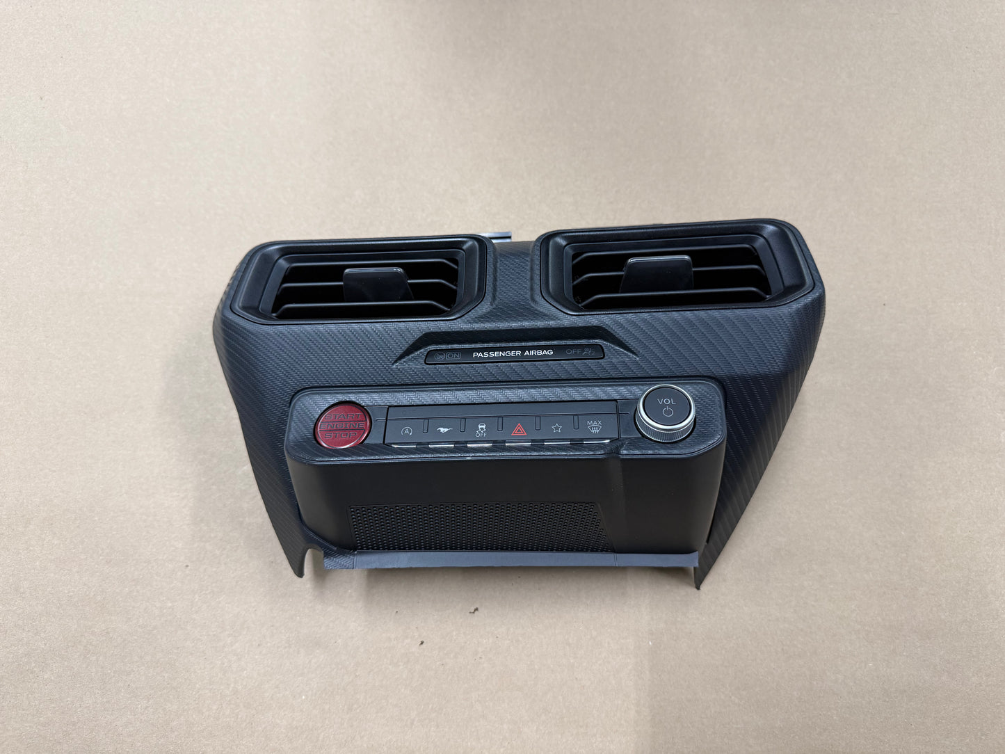 2024-2026 Ford Mustang S650 Center Dash Trim Air Vents Push Start Bezel Panel